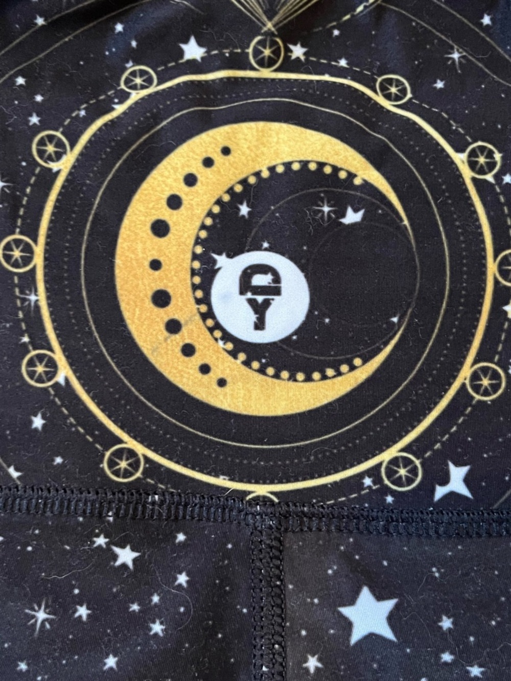 Yoga Democracy Fortune Teller Celestial Leggings Starry Moon Athletic - Picture 4 of 4